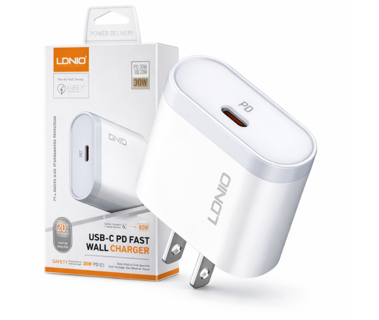 CARGADOR LDNIO Q111 20W 1P PD + CABLE...