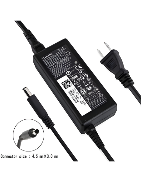 CARGADOR DELL PUNTA FINA 100 - 240V 50/60HZ 19.5V 3.34A