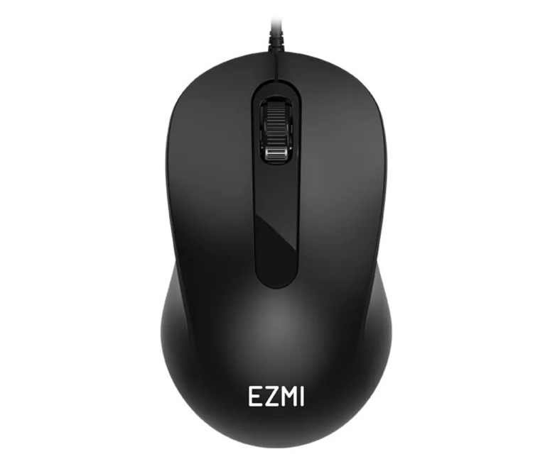 MOUSE EZMI ALAMBRICO USB OPTICO NEGRO
