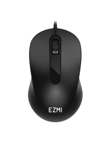 MOUSE EZMI ALAMBRICO USB OPTICO NEGRO