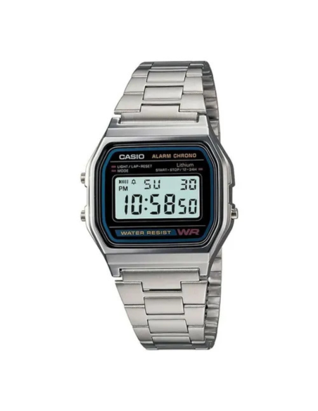 RELOJ CASIO RETRO PEQUEÑO JUVENIL ELECTRONICO A158WA-1D 33MM