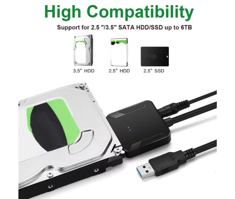 CABLE ADAPTADOR SATA A USB 3.0...