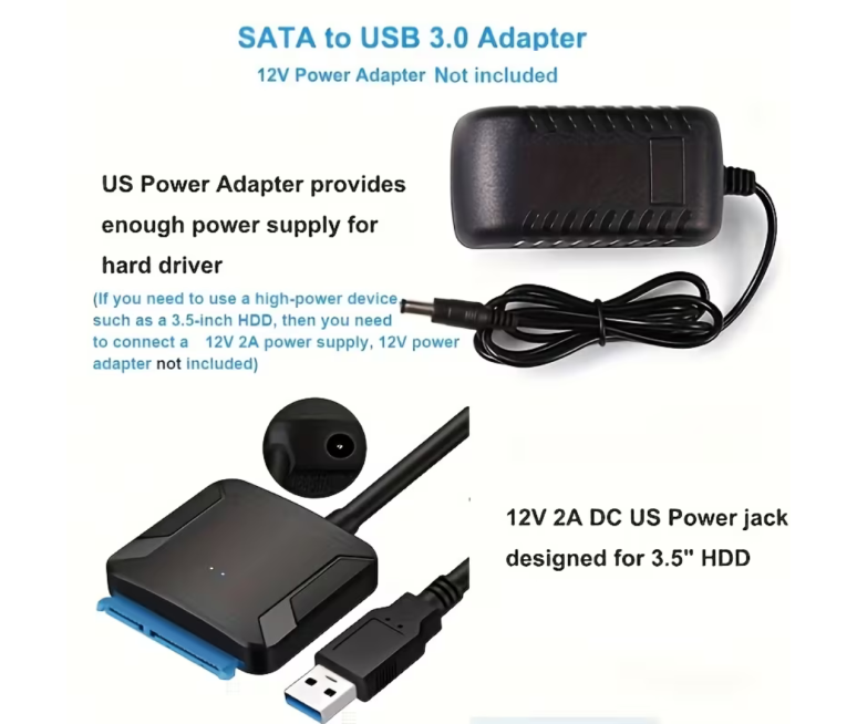 CABLE ADAPTADOR SATA A USB 3.0...