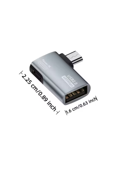 ADAPTADOR MICRO USB MACHO A USB HEMBRA OTG