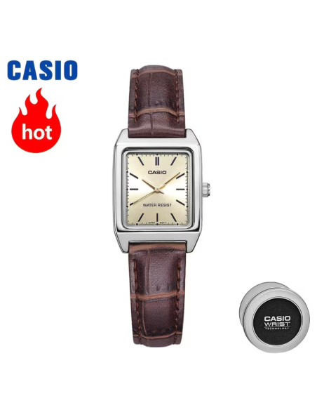 RELOJ CASIO VINTAGE CUADRADO PEQUEÑO LTP-V007L-9E 31MM LARGO 22MM ANCHO
