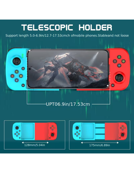 MANDO INALAMBRICO PARA JUEGOS MULTIPLATAFORMA NS-PC-ANDROID-IOS BATERIA BLUETOOTH