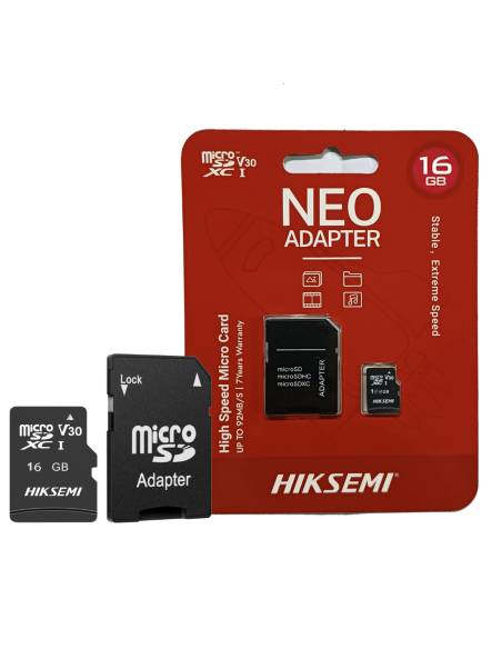 TARJETA DE MEMORIA MICRO SD HIKSEMI 16GB CLASE 10