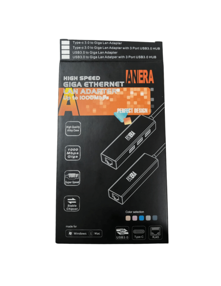 ADAPTADOR ANERA AE – USB 3.0 LG02 A RJ45 GIGABIT
