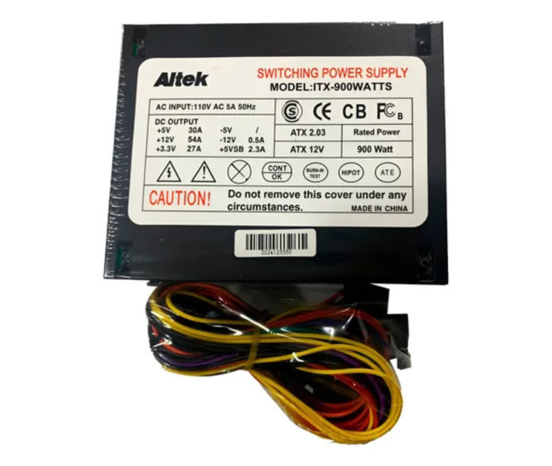 FUENTE DE PODER ALTEK 900W 20 – 24 PINES