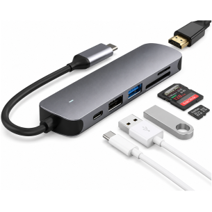 HUB TIPO C 6 EN 1 USB 3.0 –...