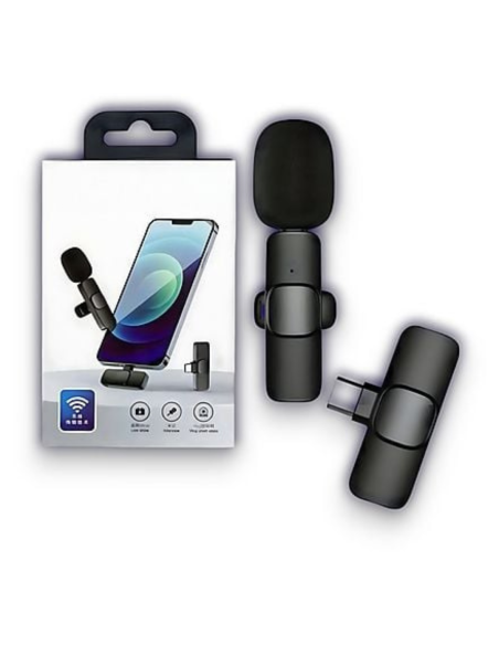 MICROFONO INALAMBRICO PARA CELULAR TIPO C DOBLE K8