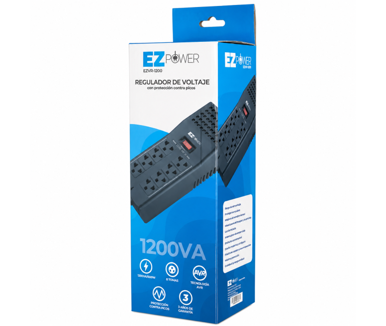 REGULADOR DE VOLTAJE EZ POWER 1200VA...