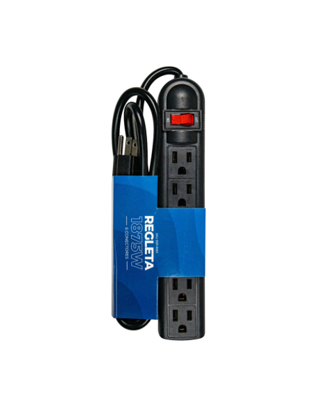REGLETA EZ POWER 6 TOMAS SUPRESOR DE PICOS 1875W