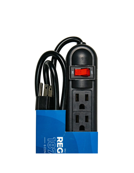REGLETA EZ POWER 6 TOMAS SUPRESOR DE PICOS 1875W