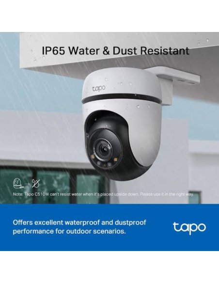 CAMARA SMART WIFI TP-LINK TAPO C510W VISION NOCTURNA Y PANORAMICA BIDIRECCIONAL IP65