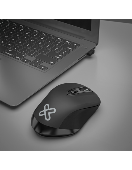 MOUSE KLIP XTREME KMW-550 ERGONOMICO USB 7 BOTONES CON RECEPTOR USB A Y C