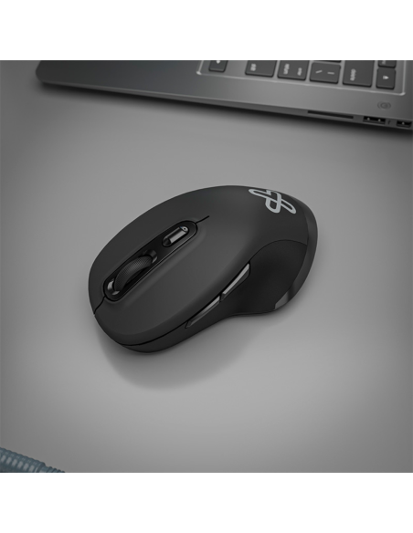 MOUSE KLIP XTREME KMW-550 ERGONOMICO USB 7 BOTONES CON RECEPTOR USB A Y C