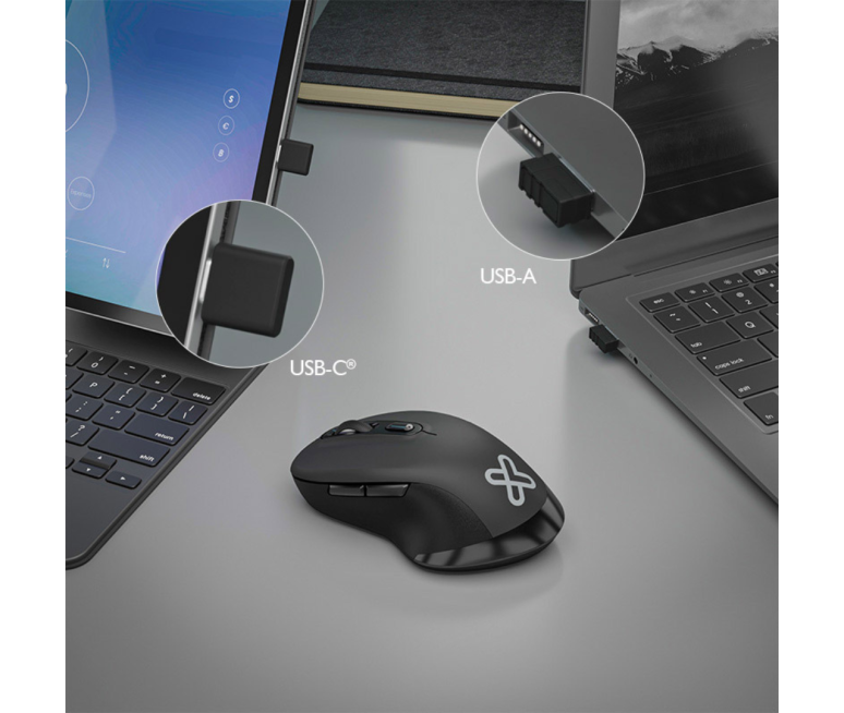 MOUSE KLIP XTREME KMW-550 ERGONOMICO...