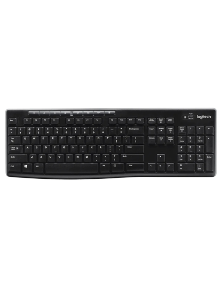 TECLADO LOGITECH K270 NEGRO INALAMBRICO MULTIMEDIA USB NEGRO
