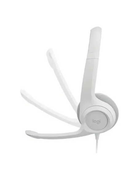 AURICULAR LOGITECH H390 CABLE USB A CONTROL DE VOLUMEN SILENCIADORES COLOR BLANCO