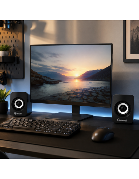 PARLANTE QUASAD QS-616 USB MULTIMEDIA NEGRO