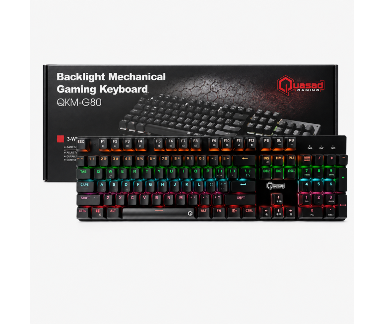 TECLADO QUASAD QKM-G80 MECANICO 9...