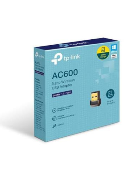 ADAPTADOR INALAMBRICO TP-LINK USB DOBLE BANDA AC600 ARCHER T2U NANO