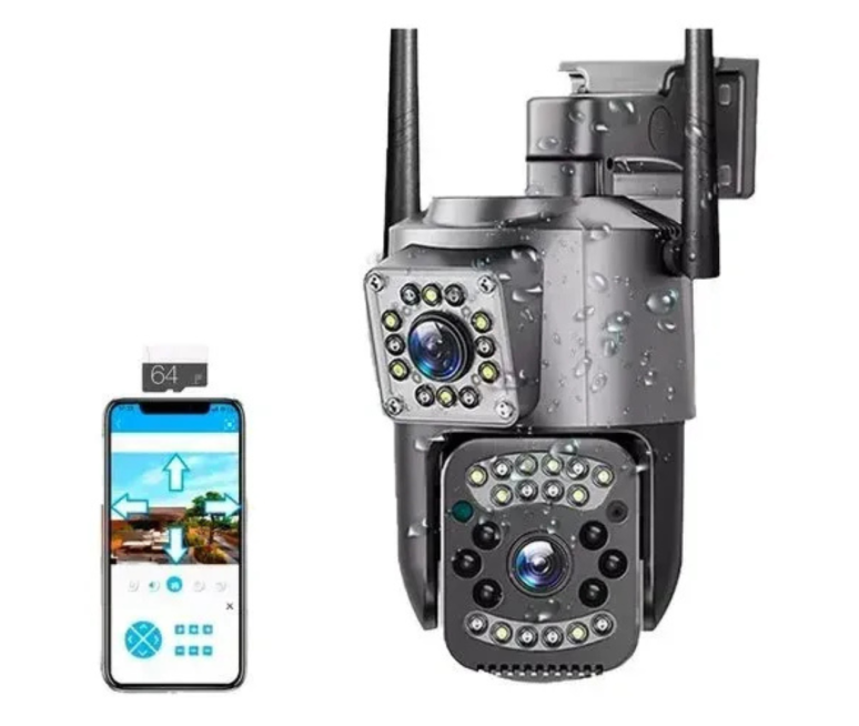 CAMARA DE SEGURIDAD WIFI DOBLE LENTE...