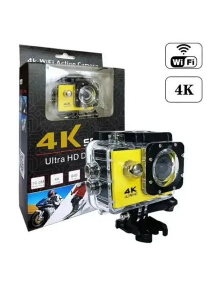 CAMARA GO PRO 4K GRANDE WIFI CON CONTROL 4K IMPERMEABLE