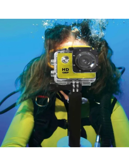 CAMARA GO PRO 4K GRANDE WIFI CON CONTROL 4K IMPERMEABLE