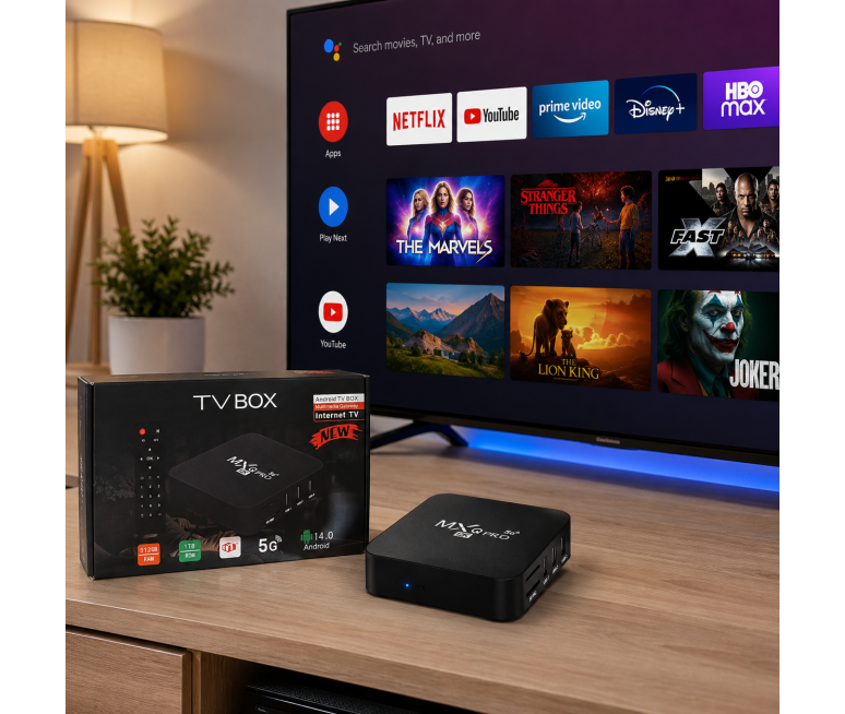 TV BOX MXQ PRO 5G ANDROID 10.1 8GB+128GB