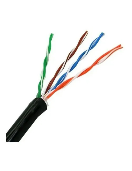 ROLLO DE CABLE UTP NEXXT ESSENTIAL CAT. 5E 305 METROS EXTERIOR COLOR NEGRO