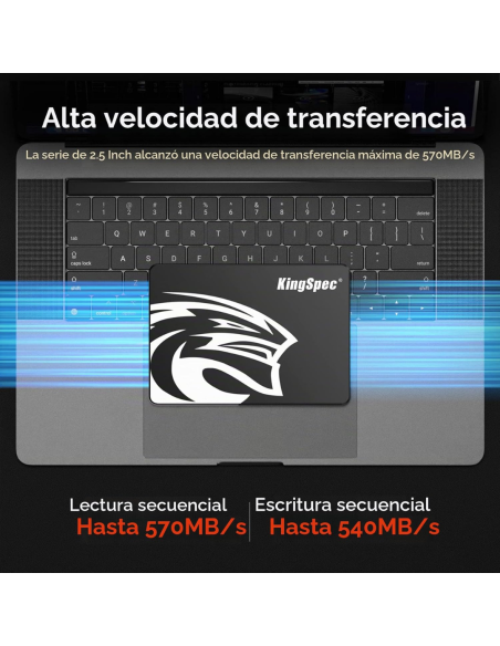 DISCO DURO SSD KINGSPEC SATA III 512GB 2.5 INTERNO