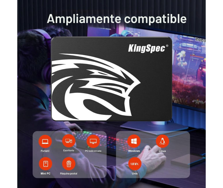 DISCO DURO SSD KINGSPEC SATA III...