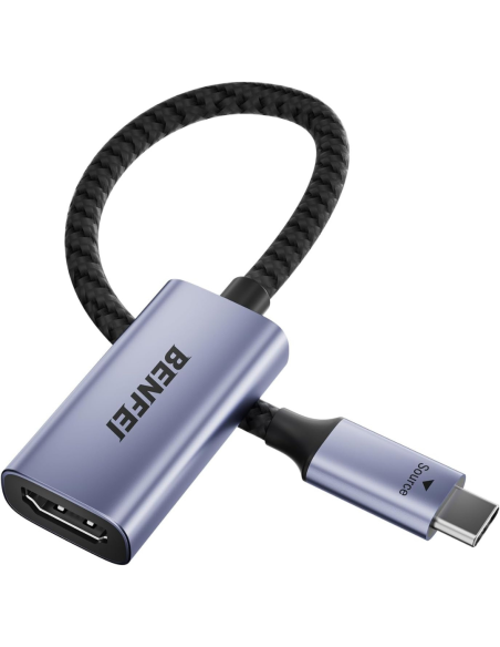 ADAPTADOR BENFEI USB C MACHO A HDMI MACHO COMPATIBLE CON IPHONE, MACBOOK, SURFACE BOOK