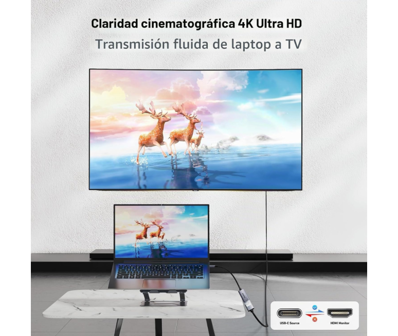 ADAPTADOR BENFEI USB C MACHO A HDMI...