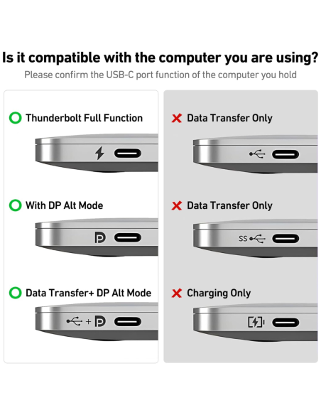 ADAPTADOR BENFEI USB C MACHO A HDMI MACHO COMPATIBLE CON IPHONE, MACBOOK, SURFACE BOOK