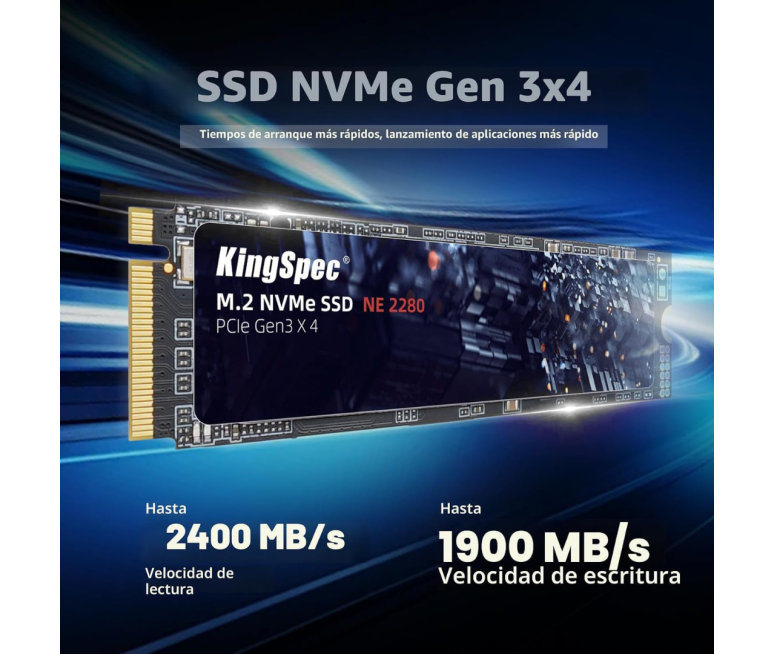 DISCO DURO SSD KINGSPEC M.2 NVME...