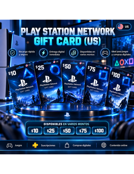 PLAY STATION NETWORK GIFT CARD (US)