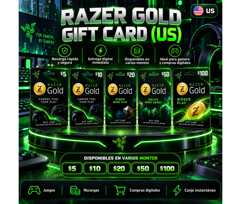 RAZER GOLD GIFT CARD (US)