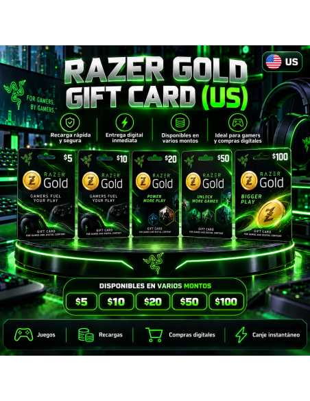 RAZER GOLD GIFT CARD (US)