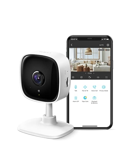 CAMARA WIFI FIJA DE SEGURIDAD PARA CASA TAPO C100