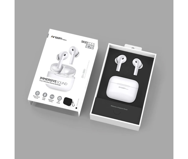AUDIFONO ARGOM SKEIPODS E70 TRUE WIRELESS BT
